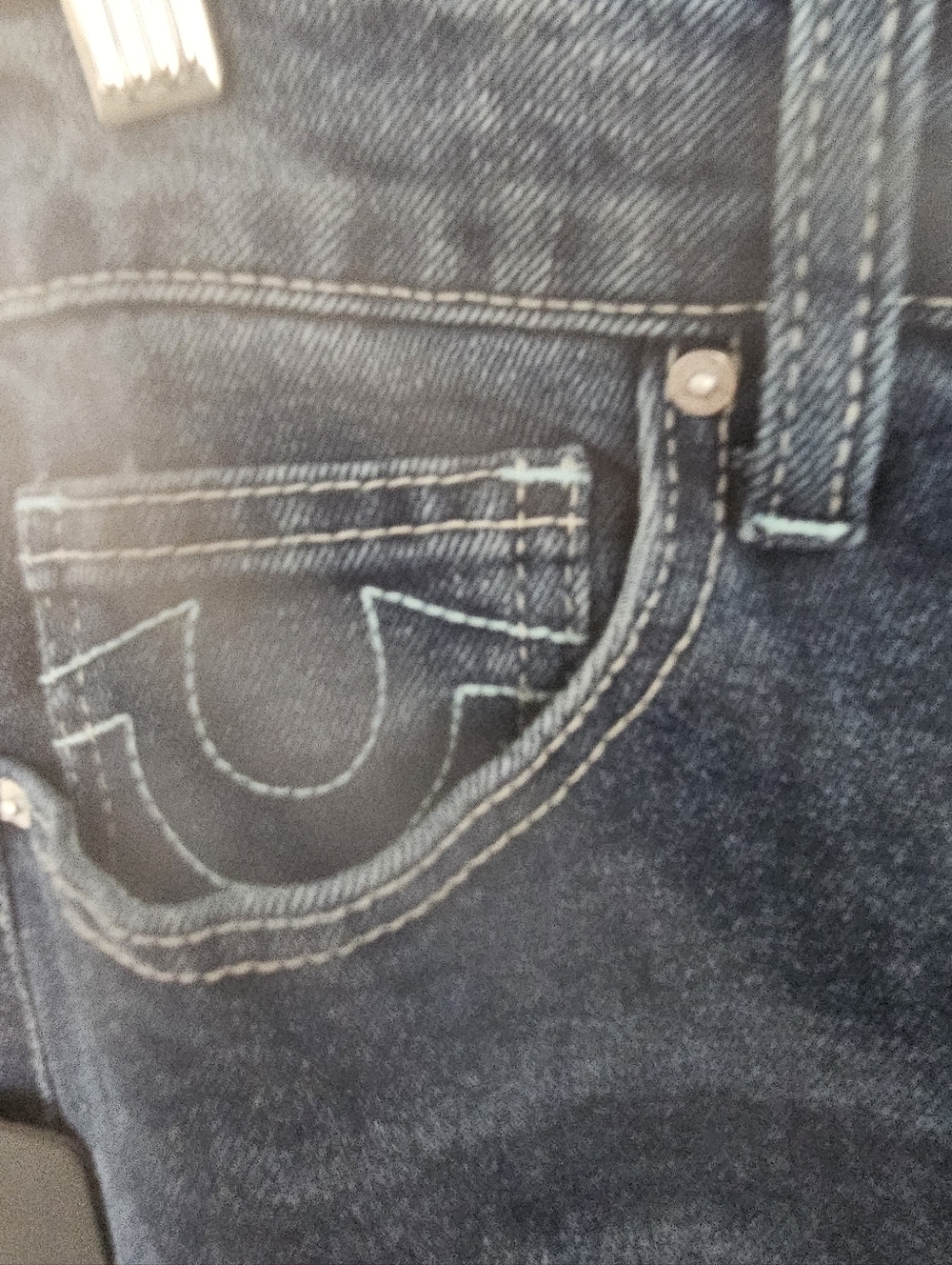 True Religion Bobbi baggy jeans in dark wash blue - Picture 8 of 11